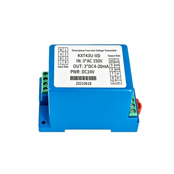 Picture of 3-Phase AC Voltage Transducer, 5–500V, RS485/4-20mA/0-10V Output
