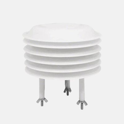 Air pollution sensor louvered box product show