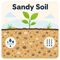 Sandy soil