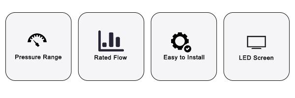 1-2 inch digital air flow switch feature