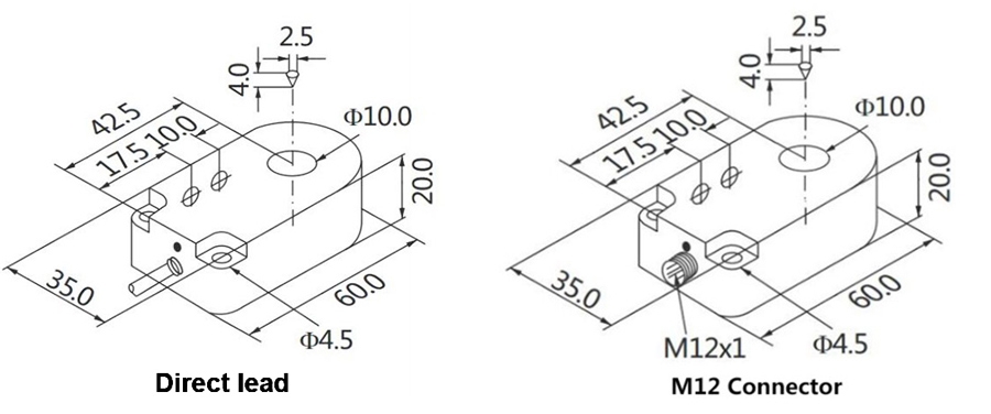 10mm ring type proximity switch dimension