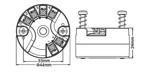 2 wire RTD sensor transmitter module dimension