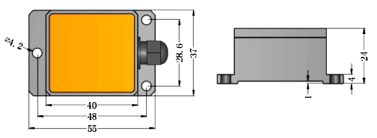 2D electronic compass sensor dimension