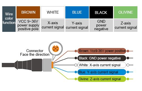 3 axis accelerometer sensor wiring