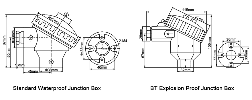 3 wire RTD sensor dimension