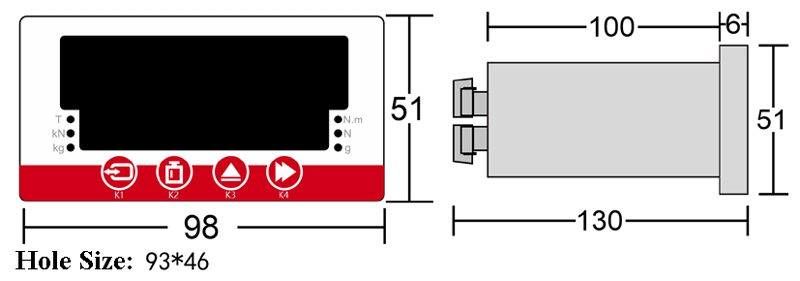 6 digit display controller size