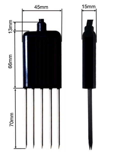7 in 1 integrated soil sensor size
