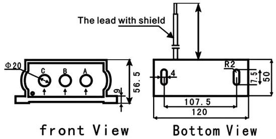 AC current transducer 3 phase size