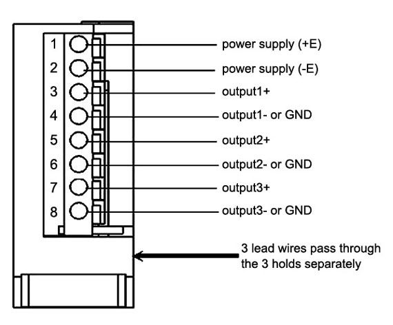 AC current transducer 3 phase wiring