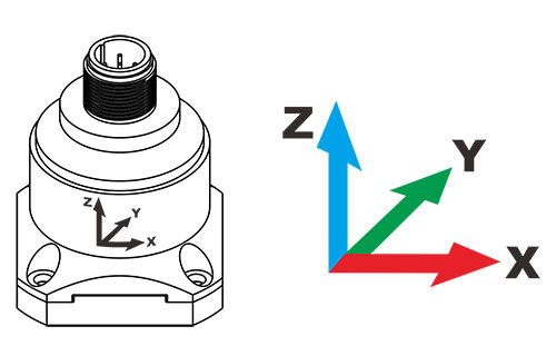 Accelerometer sensor 3 axis direction