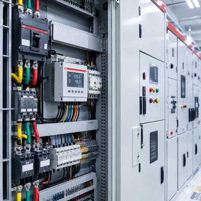 Active and reactive power transducer for power distribution.