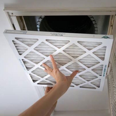 Air flow sensor for hvac ventilation system