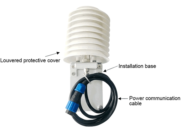 Air temperature and humidity sensor detail