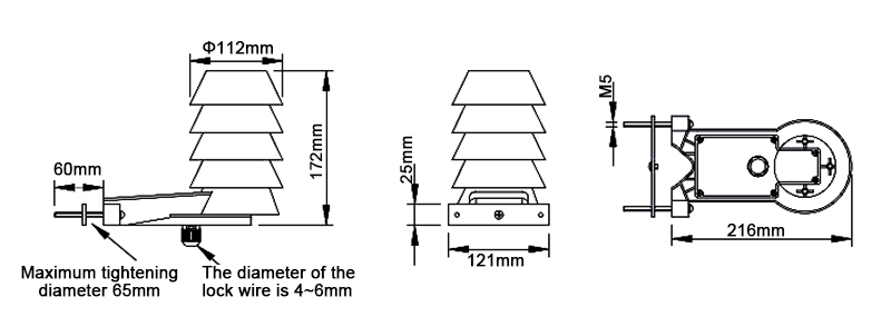 Ambient temperature sensor dimension