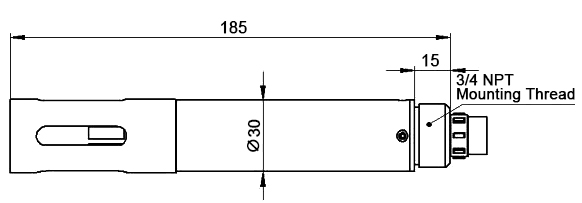 Ammonium nitrogen sensor dimension