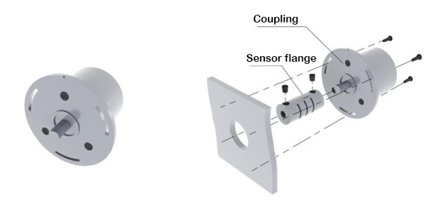 Angle sensor coupling installation method