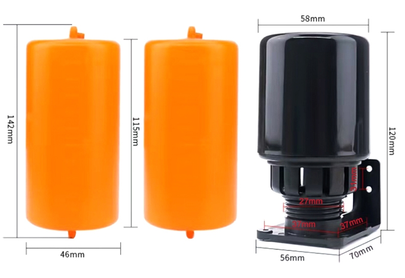 Automatic float switch dimension