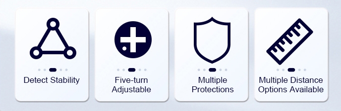 Background suppression photoelectric sensor feature
