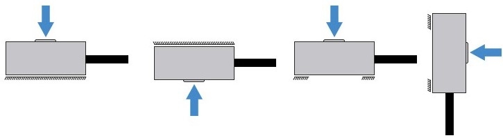 Button load cell force mode