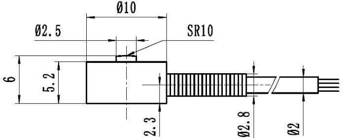 Button load cell size