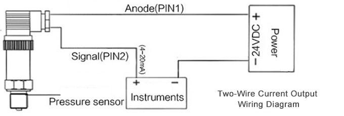 Capacitance type differential pressure transmitter wiring