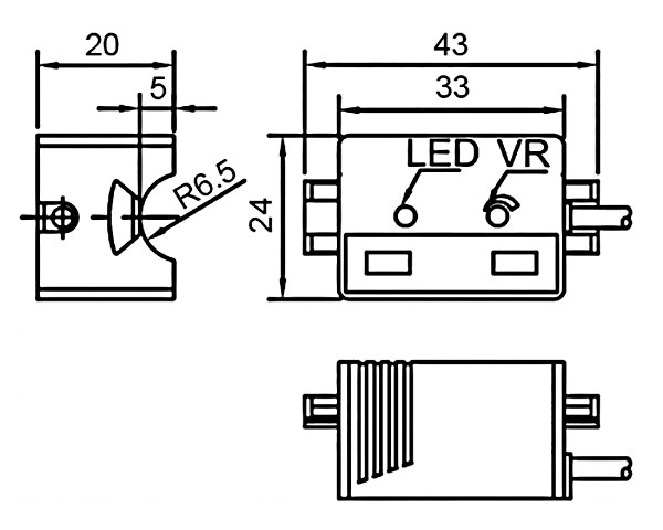 Capacitive liquid level sensor for pipeline dimension