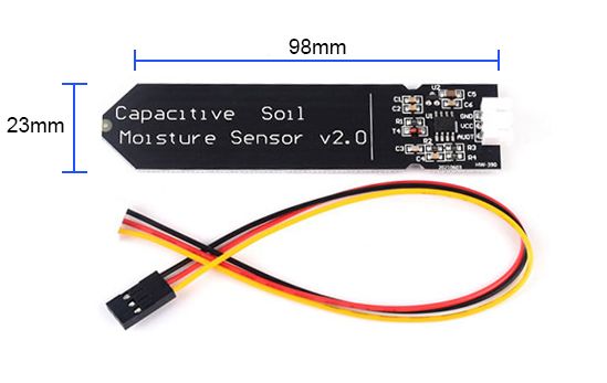 Capacitive soil moisture sensor dimension