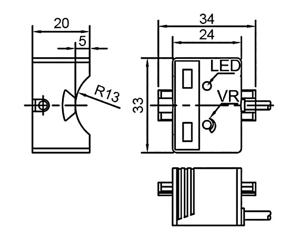 Capacitive water level sensor for pipeline dimension