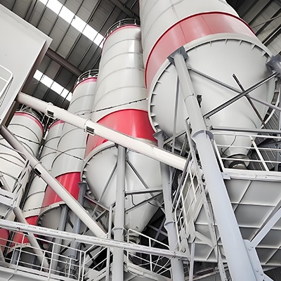 Cement batching silo