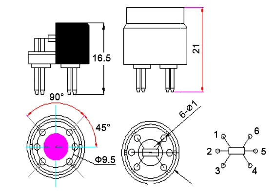 CO2 concentration sensor dimension