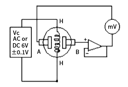 CO2 concentration sensor basic test circuit