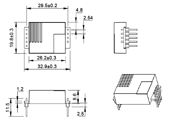 CO2 sensor for home dimension