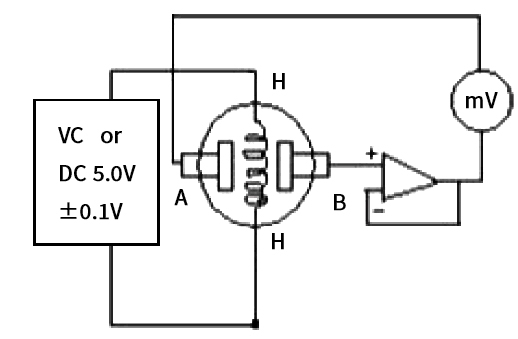 CO2 sensor probe basic circuit diagram