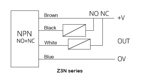 Color mark sensor Z3N series wiring diagram