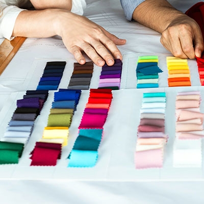 Color recognitio sensor of fabric color sorting