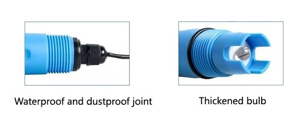 Combination pH electrode detail
