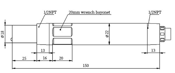 Contacting conductivity sensor size
