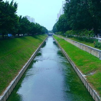 Dam and open channel