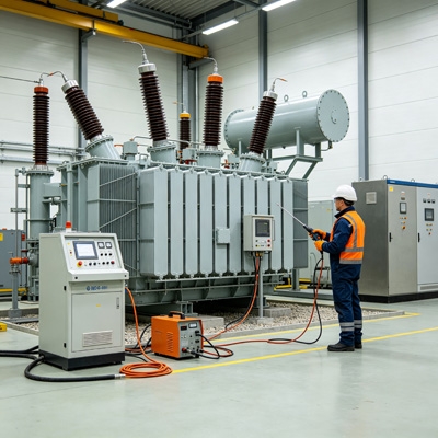 DC ripple voltage transducer used in high voltage equipment testing