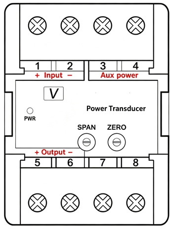 Calibration instructions for dc voltage power transducer