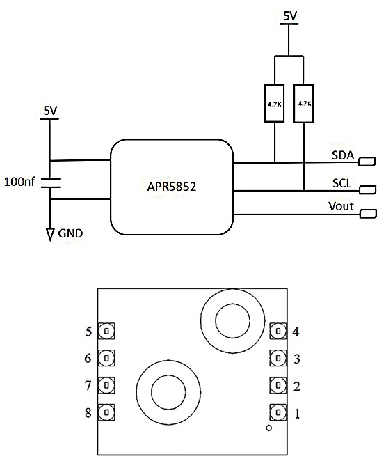 Differential pressure sensor module electrical connection