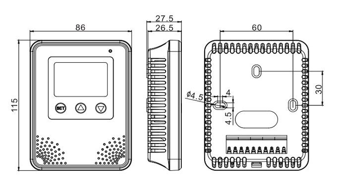 Digital IAQ sensor size