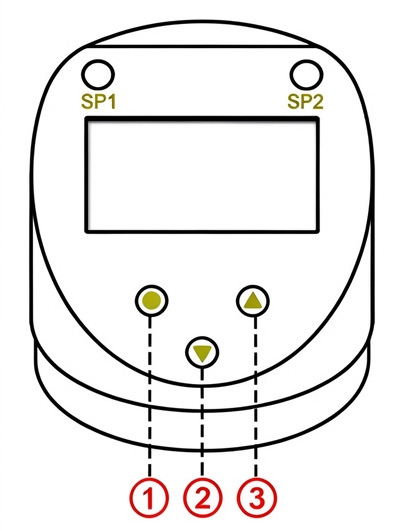 Digital pressure control switch operation instructions