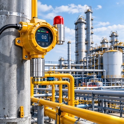 Digital pressure switch for gas detection