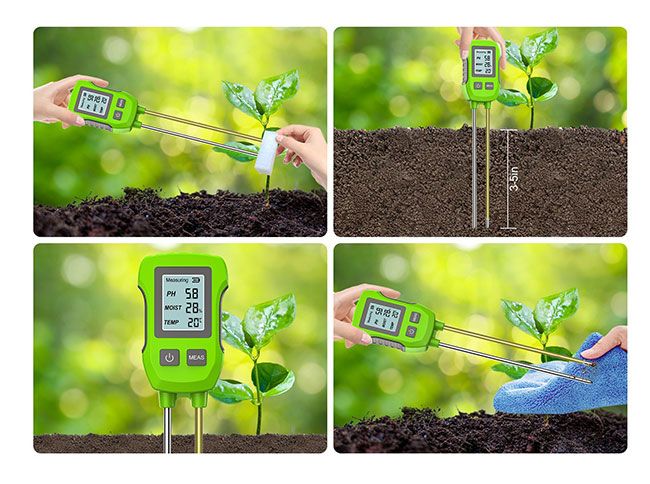 Digital soil moisture sensor usage process