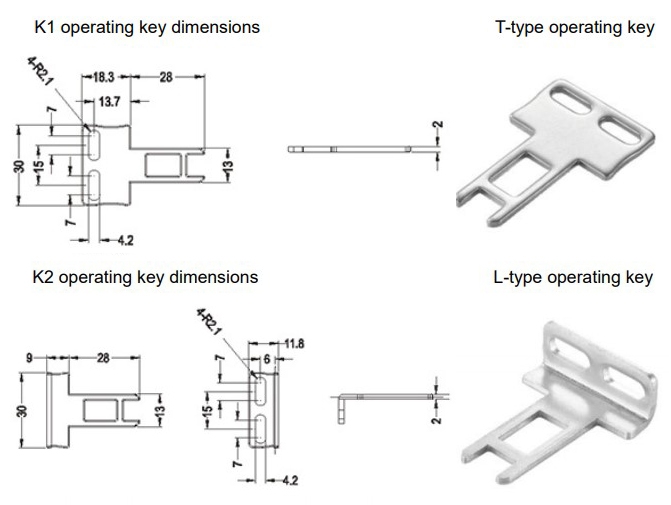 Door limit switch first dimension
