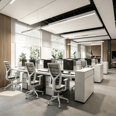 Doppler microwave sensor for office lighting control