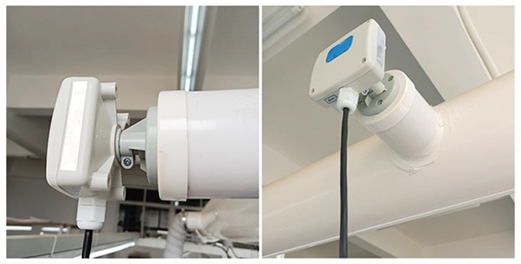 Duct mounted wind speed sensor case