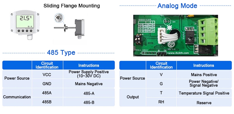 Duct temperature sensor wiring instructions