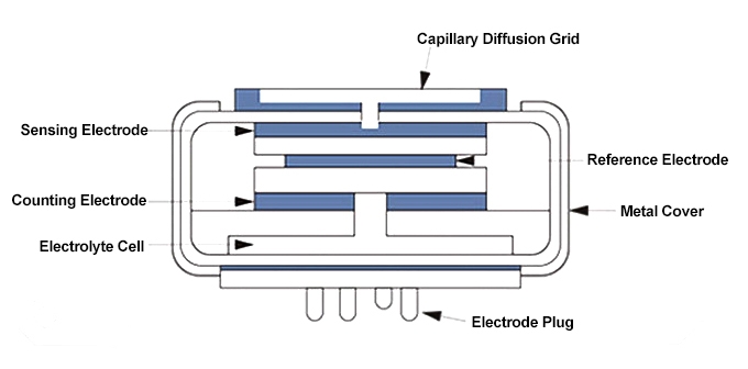 Electrochemical principle of gas sensor